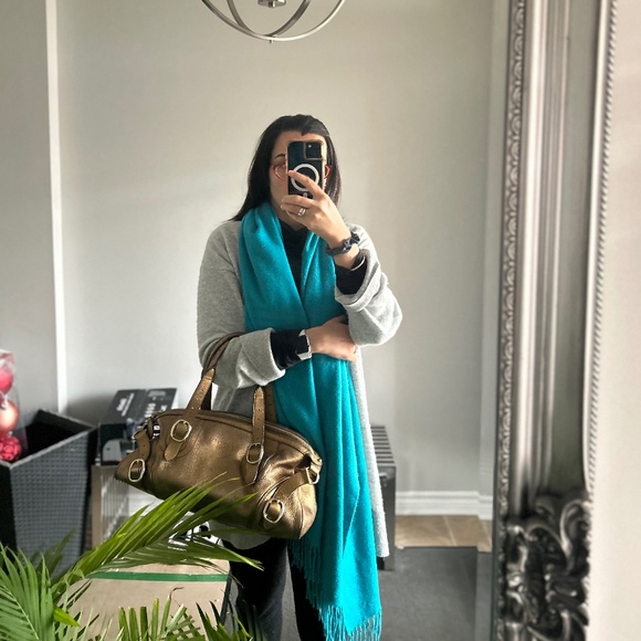 Authentic Burberry Big Gold Leather Satchel - Picture 12 of 12